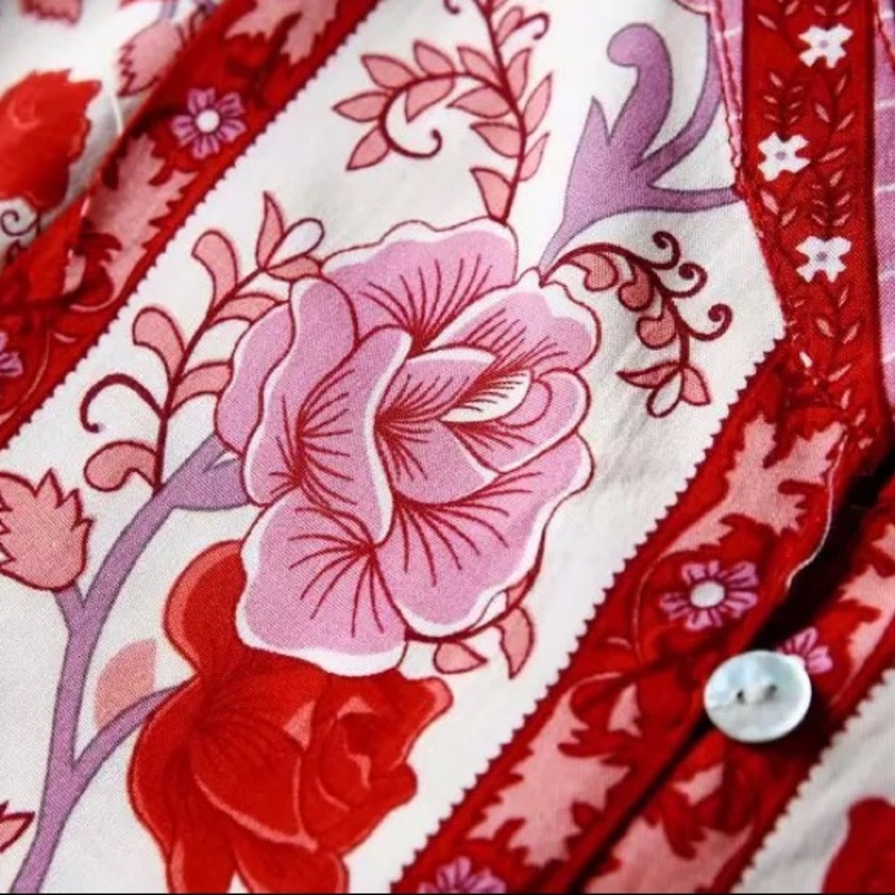 Gypsy Boho Floral Mini Dress - Picture 4 of 9